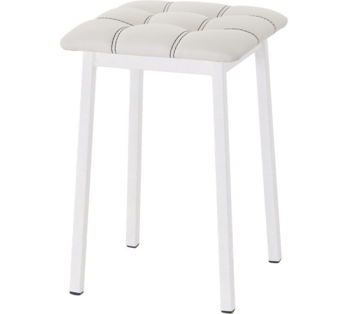 Табурет AMC Comfort 7К6.12 кожзам, белый/белый