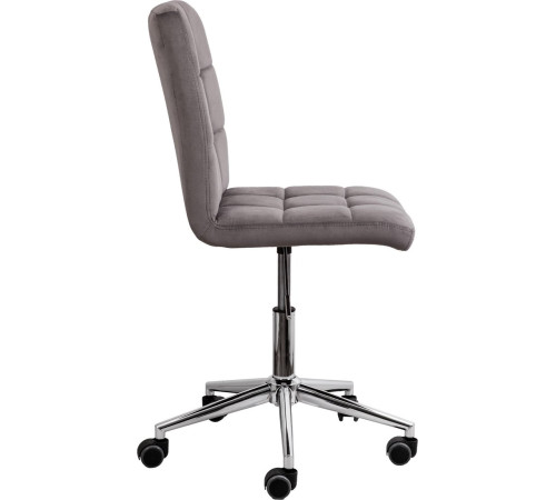 Офисное кресло AksHome Fiji поворотное светло-серый велюр HCJ-38/хром