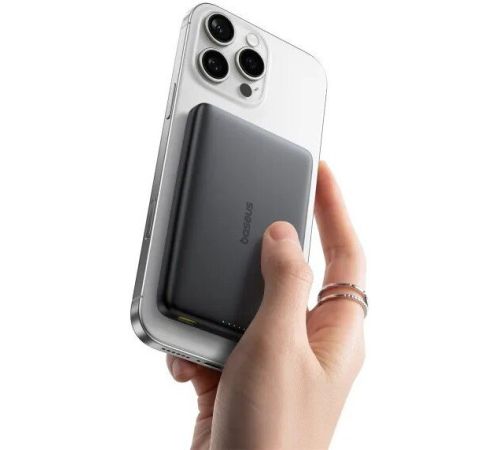 Внешний аккумулятор Baseus PicoGo AM41 Ultra-Slim Qi2 Magnetic Power Bank 10000mAh черный