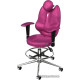 Офисное кресло Kulik System Trio с подставкой для ног, антара, розовый