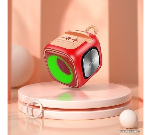 Беспроводная колонка Borofone BR29 красный/розовый