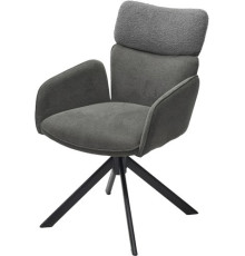 Стул M-City Леонардо 455M05727 H-06 бежевый велюр/черный