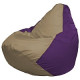 Кресло-мешок Flagman Груша Мини L Г0.1-79 темно-бежевый/фиолетовый