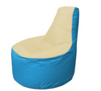 Кресло-мешок Flagman Трон Т1.1-2013 бежевый/голубой