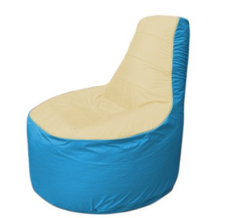 Кресло-мешок Flagman Трон Т1.1-2013 бежевый/голубой