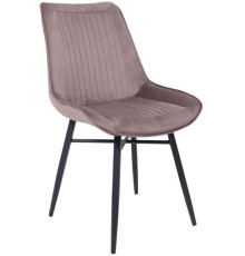 Стул AksHome Devis бежевый велюр Bluvel 38/черный