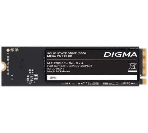 SSD Digma Mega P5 512GB DGSM3512GP53T