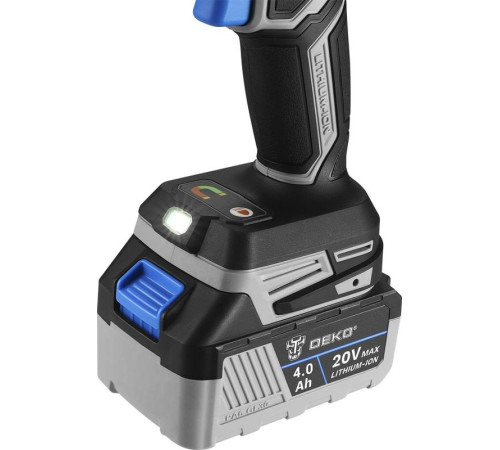 Ударная дрель-шуруповерт Deko DKCID20 Pro 085-1068 с 1-им АКБ