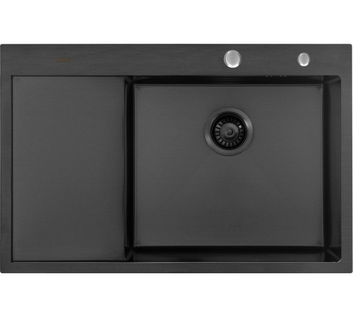 Кухонная мойка ARFEKA ECO AR 780*500 R BLACK PVD NANO