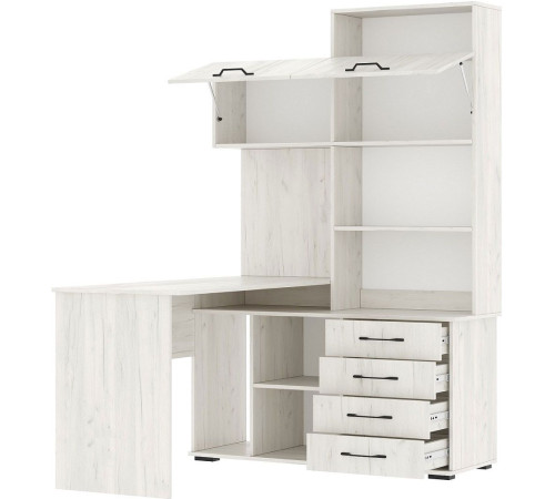 Стол Памир ПКС-11 левый крафт белый