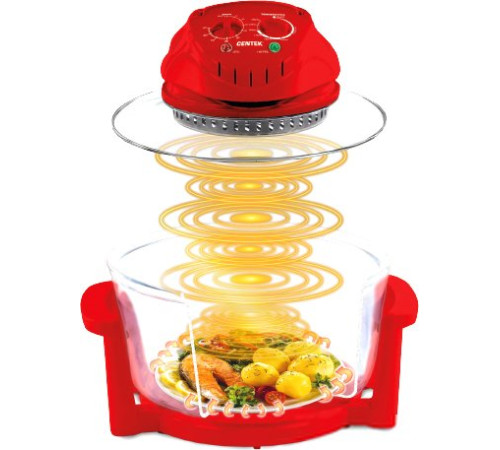 Аэрогриль аэрофритюрница CENTEK CT-1456 красный