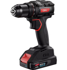 Ударная дрель-шуруповерт Deli CZ20-2A4 с 1-им АКБ, сумка
