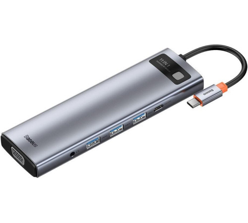 Док-станция Baseus Metal Gleam Series 11-in-1 Multifunctional HUB Type-C Hub Docking Station CAHUB-CT0G