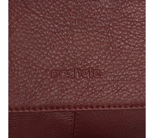 Женская сумка Poshete 827-3641D-BRD бордовый