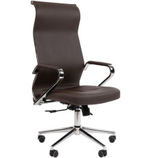 Офисное кресло CHAIRMAN 702 экопремиум коричневый