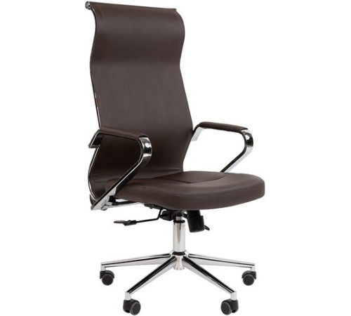 Офисное кресло CHAIRMAN 702 экопремиум коричневый