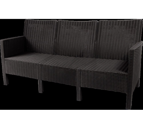 Скамейка ВПМ Ротанг 3-х местный 6199089 темно-серый