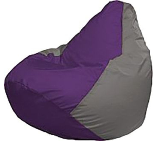 Кресло-мешок Flagman Груша Мега Super Г5.1-72 фиолетовый/серый