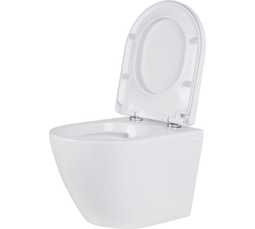 Унитаз подвесной Roxen Antares 530185-02 в комплекте с инсталляцией StounFix Dual Fresh 6 в 1 966352 кнопка: серый бетон