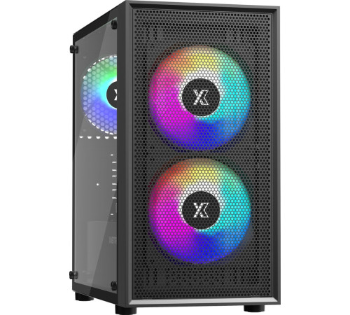 Корпус XASTRA A305M 3FRGB черный