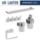 Набор аксессуаров для ванной Lauter 21TS3018 + 21TS3020 + 21TS3008 + 21TS3014 + 21TS3001 Chrome, 5 предметов