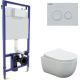Унитаз подвесной Berges Wasserhaus Ventas Rimless + Visam Slim 525 EX-043239 с сиденьем