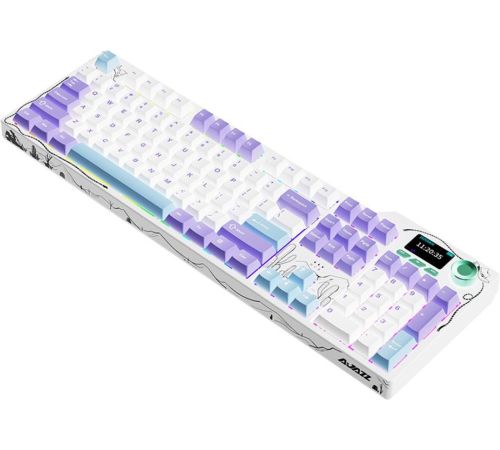 Клавиатура Ajazz AK35I V4 фиолетовый/белый/синий, Ajazz Avocado