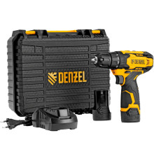 Дрель-шуруповерт Denzel CDQ-12 с 2-мя АКБ, кейс