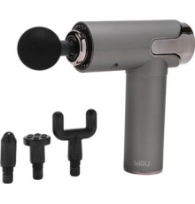 Перкуссионный массажер Miru BM-19 4 насадки, серый