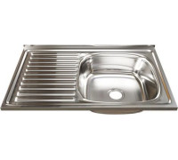 Кухонная мойка Mixline 528175 правая, полированная, 0.6 мм