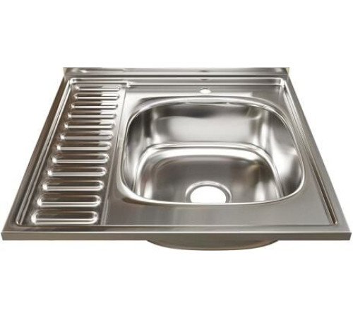 Кухонная мойка Mixline 528015 правая, полированная, 0.6 мм