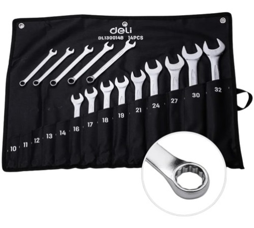 Набор ключей Deli DL130014B 14 предметов