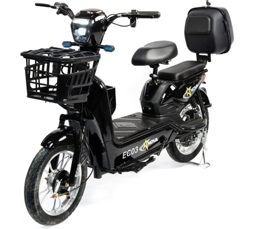 Электроскутер NOVA EC03 чёрный, без цепи