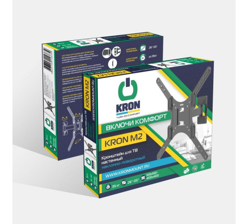 Кронштейн для телевизора Onkron M2 черный