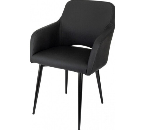 Офисный стул Бюрократ CH-380F черный, экокожа