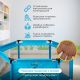 Игровой манеж Solmax&Kids С шариками ZV97036 синий