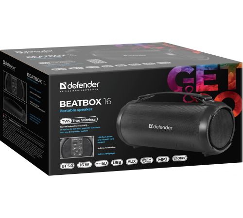 Беспроводная колонка Defender Beatbox 16