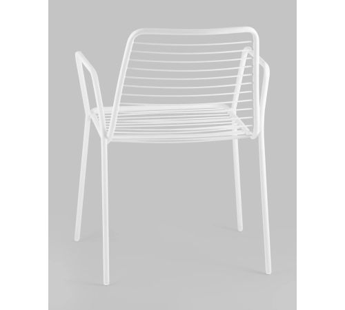 Стул Stool Group Дели с подлокотниками LV-107-9016 металл белый