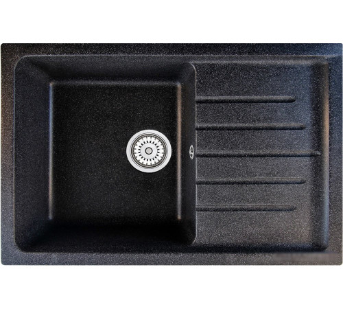 Кухонная мойка Berge BR-7602 черный матовый