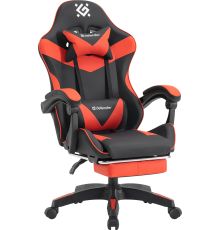 Игровое геймерское кресло Defender Tornado черный/красный