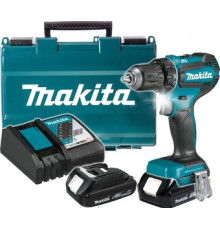 Дрель-шуруповерт Makita DDF485SYE с 2-мя АКБ, кейс