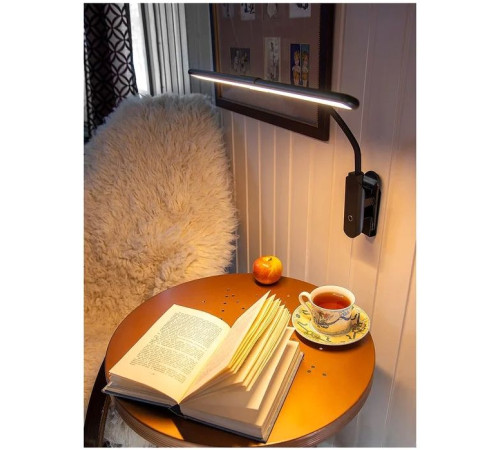 Настольная лампа Lucia Flex Accu Clip L555 черный