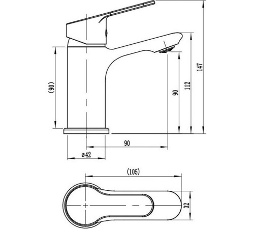 Смеситель Voda Aqua AQ26M