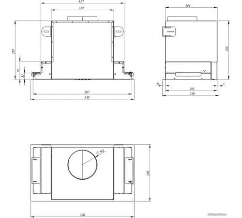 Кухонная вытяжка Akpo Neva Glass 60 WK-4 WH белый/нержавеющая сталь
