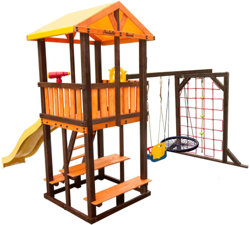 Игровой комплекс Perfetto Sport Bari-9 + качели Паутина