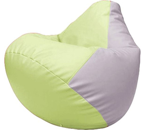 Кресло-мешок Flagman Груша Макси Г2.3-0425 светло-салатовый/сиреневый
