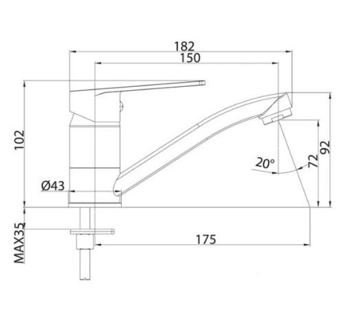 Смеситель Milardo Helic HELSBR0M01