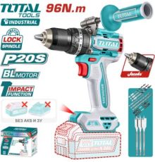 Ударная дрель-шуруповерт Total TIDLI209685 без АКБ