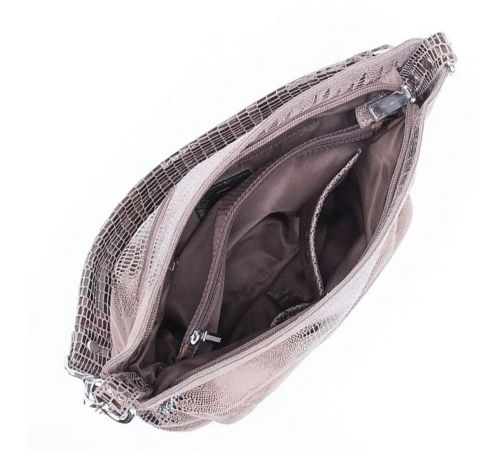 Женская сумка Poshete 857-3262-1A238-COF коричневый