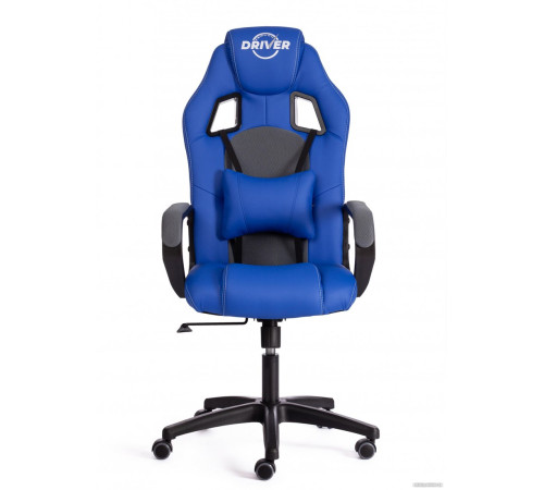 Игровое геймерское кресло TetChair Driver ткань синий/серый 36-39/TW-12